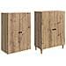 Set di armadi 2 pcs 66 x 34,5 x 90 cm Legno ingegnerizzato - Foto miniatura 3