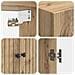 Set di armadi 2 pcs 66 x 34,5 x 90 cm Legno ingegnerizzato - Foto miniatura 7