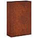 Vaso da giardino Ruggine 50 x 20 x 75 cm Acciaio Corten - Foto miniatura 1