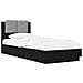 Struttura letto con testata Rovere Nero 80 x 200 cm - Foto miniatura 1