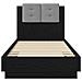 Struttura letto con testata Rovere Nero 80 x 200 cm - Foto miniatura 5