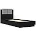 Struttura letto con testata Rovere Nero 80 x 200 cm - Foto miniatura 6