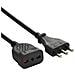 46121 Prolunga 3 Mt Spina E Presa Bivalente 10/16a, Nero - Sezione Cavo 3g1 Mm² - Foto miniatura 1