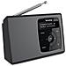 Digit Radio 2 - Radio portatile DAB + / FM stereo con Bluetooth audiostr eaming NERO / ARGENTO - Foto miniatura 3