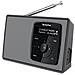 Digit Radio 2 - Radio portatile DAB + / FM stereo con Bluetooth audiostr eaming NERO / ARGENTO - Foto miniatura 4