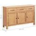 Credenza 112x33,5x70 Cm In Legno Massello Di Rovere - Foto miniatura 6