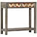 Tavolo Consolle Grigio 86x30x76 Cm In Legno Massello Di Mango - Foto miniatura 1