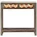 Tavolo Consolle Grigio 86x30x76 Cm In Legno Massello Di Mango - Foto miniatura 5
