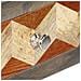 Tavolo Consolle Grigio 86x30x76 Cm In Legno Massello Di Mango - Foto miniatura 6