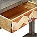 Tavolo Consolle Grigio 86x30x76 Cm In Legno Massello Di Mango - Foto miniatura 7