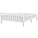 Letto A Doghe In Legno Colore Bianco 180 X 200 Cm Florac - Foto miniatura 8