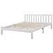Letto A Doghe In Legno Colore Bianco 180 X 200 Cm Florac - Foto miniatura 18