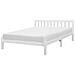 Letto A Doghe In Legno Colore Bianco 180 X 200 Cm Florac - Foto miniatura 16