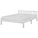 Letto A Doghe In Legno Colore Bianco 180 X 200 Cm Florac - Foto miniatura 1