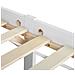 Letto A Doghe In Legno Colore Bianco 180 X 200 Cm Florac - Foto miniatura 23
