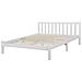 Letto A Doghe In Legno Colore Bianco 180 X 200 Cm Florac - Foto miniatura 24
