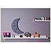 Luci Per Bambini Smiling Moon - Luna, Applique - Per Bambini - Da Cameretta - Grigio In Mdf, 25 X 3 X 40 Cm, 1 X Led Strip, Max 14,4 W, 600lm - Foto miniatura 1