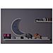 Luci Per Bambini Smiling Moon - Luna, Applique - Per Bambini - Da Cameretta - Grigio In Mdf, 25 X 3 X 40 Cm, 1 X Led Strip, Max 14,4 W, 600lm - Foto miniatura 4