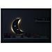Luci Per Bambini Smiling Moon - Luna, Applique - Per Bambini - Da Cameretta - Grigio In Mdf, 25 X 3 X 40 Cm, 1 X Led Strip, Max 14,4 W, 600lm - Foto miniatura 3