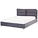 Letto In Tessuto Grigio Con Contenitore 160 X 200 Cm Batilly - Foto miniatura 6