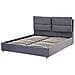 Letto In Tessuto Grigio Con Contenitore 160 X 200 Cm Batilly - Foto miniatura 16