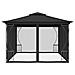 Gazebo con Rete 300x400x265 cm Crema - Foto miniatura 4