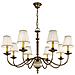 Lampadario Classico A 8 Braccia In Ottone Antico, 8x E14 - Foto miniatura 1