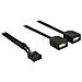 83823 0.4m 2 x USB A Nero cavo USB - Foto miniatura 1