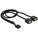 83823 0.4m 2 x USB A Nero cavo USB - Foto miniatura 2