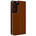 Custodia Per Galaxy S22 In Vera Pelle Con Portafoglio Marrone - Foto miniatura 2