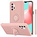 Cadorabo Custodia Compatibile Con Samsung Galaxy A32 4g In Liquid Rosa - Coperchio Protettivo In Silicone Tpu Flessibile Con Anello - Foto miniatura 1