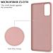 Custodia Compatibile Con Samsung Galaxy S20 Fe In Liquid Rosa - Coperchio Protettivo In Silicone Tpu Flessibile Con Anello - Foto miniatura 5