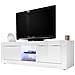 Mobile Porta Tv Basic - 2 Ante, Ripiani - Per Salotto, Soggiorno - Televisione - Bianco In Truciolare Melaminico, 181 X 43 X 56 Cm - Foto miniatura 2