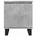Comodini 2 Pz Grigio Cemento 40x30x50 Cm In Legno Multistrato - Foto miniatura 4