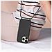 Cover Semirigida Per Iphone 15 Pro Max Cordino Nylon Serie Corda Nera - Foto miniatura 3