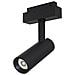 Faretto Focus Led Per Binario Moderno Alluminio Nero Luce Calda 10w - Foto miniatura 1