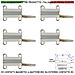 Rilevatore Magnetico Da Esterno 5 Pezzi Per Antifurto Infissi Contatto Reed Nc Sottovuoto Sensibilità Magnetica 13 Mm - Foto miniatura 1