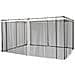 Zanzariera per Gazebo Tende di Ricambio Universale con Cerniere, 352x207cm - Nero e Beige - Foto miniatura 1