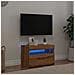 Mobile Porta TV con LED Artigianale 60x35x40 cm Multistrato - Foto miniatura 3
