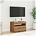 Mobile Porta TV con LED Artigianale 60x35x40 cm Multistrato - Foto miniatura 8