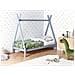 Letto Per Bambini Tenda Tipi Legno Di Pino Devay 90 X 200 Cm Grigio - Foto miniatura 1