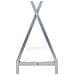 Letto Per Bambini Tenda Tipi Legno Di Pino Devay 90 X 200 Cm Grigio - Foto miniatura 5