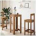 Tavolo Bar Rovere Artigianale 51x50x103,5 Cm Legno Multistrato - Foto miniatura 3