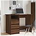 Scrivania Rovere Marrone 102x50x75 Cm In Legno Multistrato - Foto miniatura 3