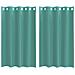 Tende In Voile Con Occhielli 2 Pz Turchese - Foto miniatura 2