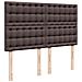 Giroletto a Molle con Materasso Marrone Scuro 140x200cm Tessuto - Foto miniatura 7