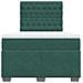 Giroletto a Molle con Materasso Verde Scuro 120x190 cm Velluto - Foto miniatura 6