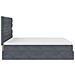 Struttura Letto Pouf con Materassi 200x200 cm Velluto - Foto miniatura 9