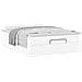 Struttura Letto Pouf con Materasso Bianco 140x200 cm Similpelle - Foto miniatura 5