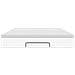 Struttura Letto Pouf con Materasso Bianco 140x200 cm Similpelle - Foto miniatura 7